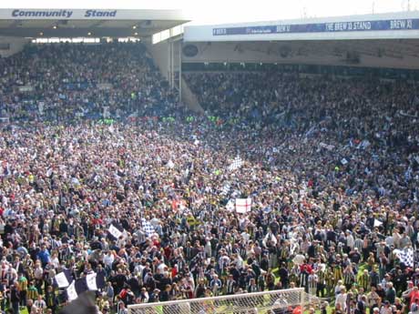 'Could the fans please stay off the playing surface at the end of the game.'