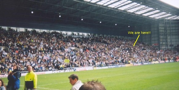 Paul focuses on our seats in the East Stand