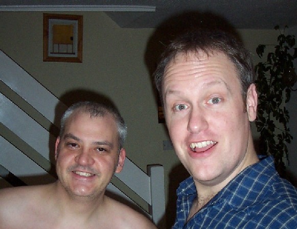Dave and his Best Man, Martin.