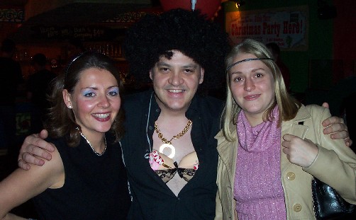 Dave wins the bra-flashing contest.
