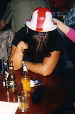 ..and having stopped telling people to sit down, Susan is ready to lie down!!