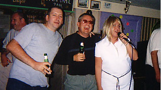 Ian and Jon help out a budding Britney.
