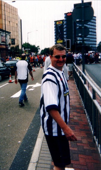 On the way to Albion's first Premiership game.